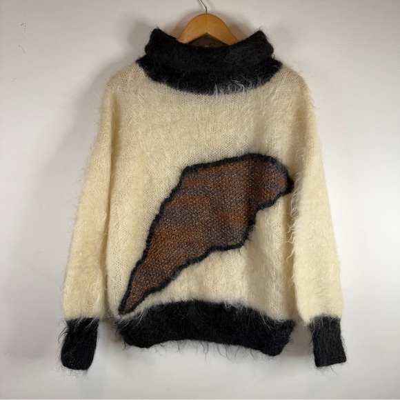 Vintage Casmo Handknitted Scotland Mohair Wool Sweater Size M/L 78% Mohair - Picture 13 of 13